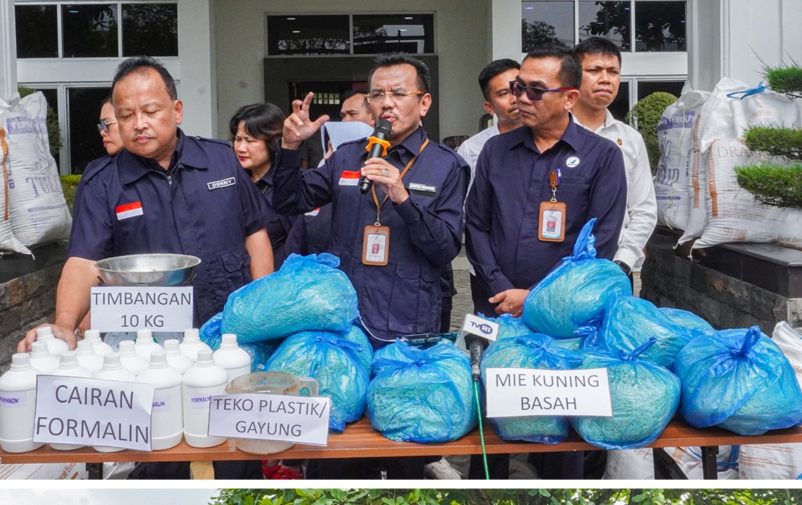 570 Kg Mie Berformalin Disita BBPOM Medan dari Kota Pematang Siantar