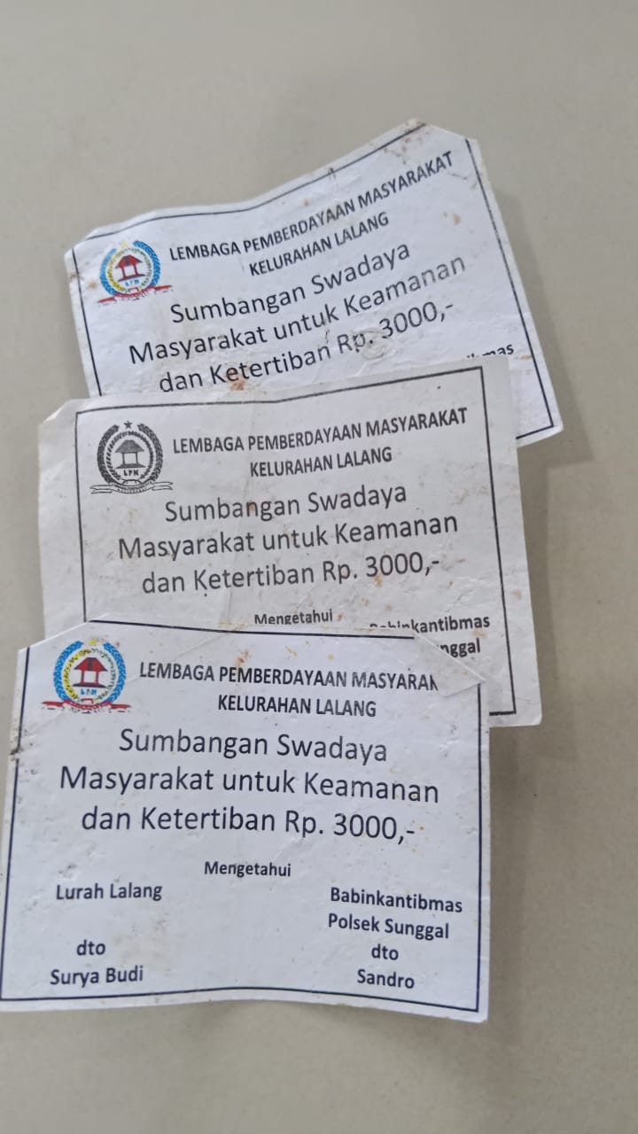 Lurah Lalang Surya Budi Diduga Pungli Pedagang Pasar Kampung Lalang