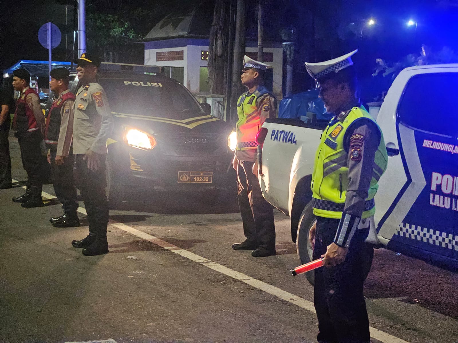 Antisipasi Geng Motor dan Balap Liar, Polres Langkat Laksanakan Patroli Razia