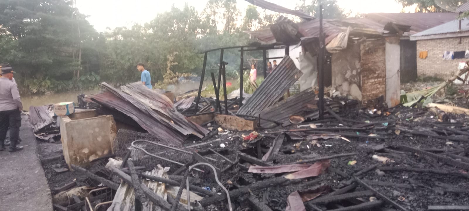 Kebakaran Hebat di Tanjungbalai, 10 Rumah dan 1 Gudang Ludes Terbakar