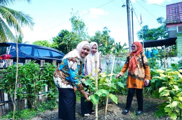 Ketua TP PKK Langkat Serahkan 5.000 Ikan ke Warga Serapit, Dorong Pemanfaatan Pekarangan