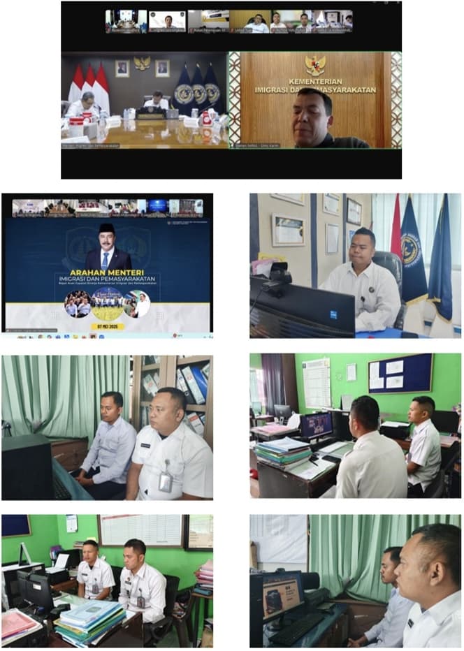 Rutan Tarutung Ikuti Rapat Analisis Evaluasi Kinerja Kementerian Imigrasi dan Pemasyarakatan Melalui Virtual Zoom