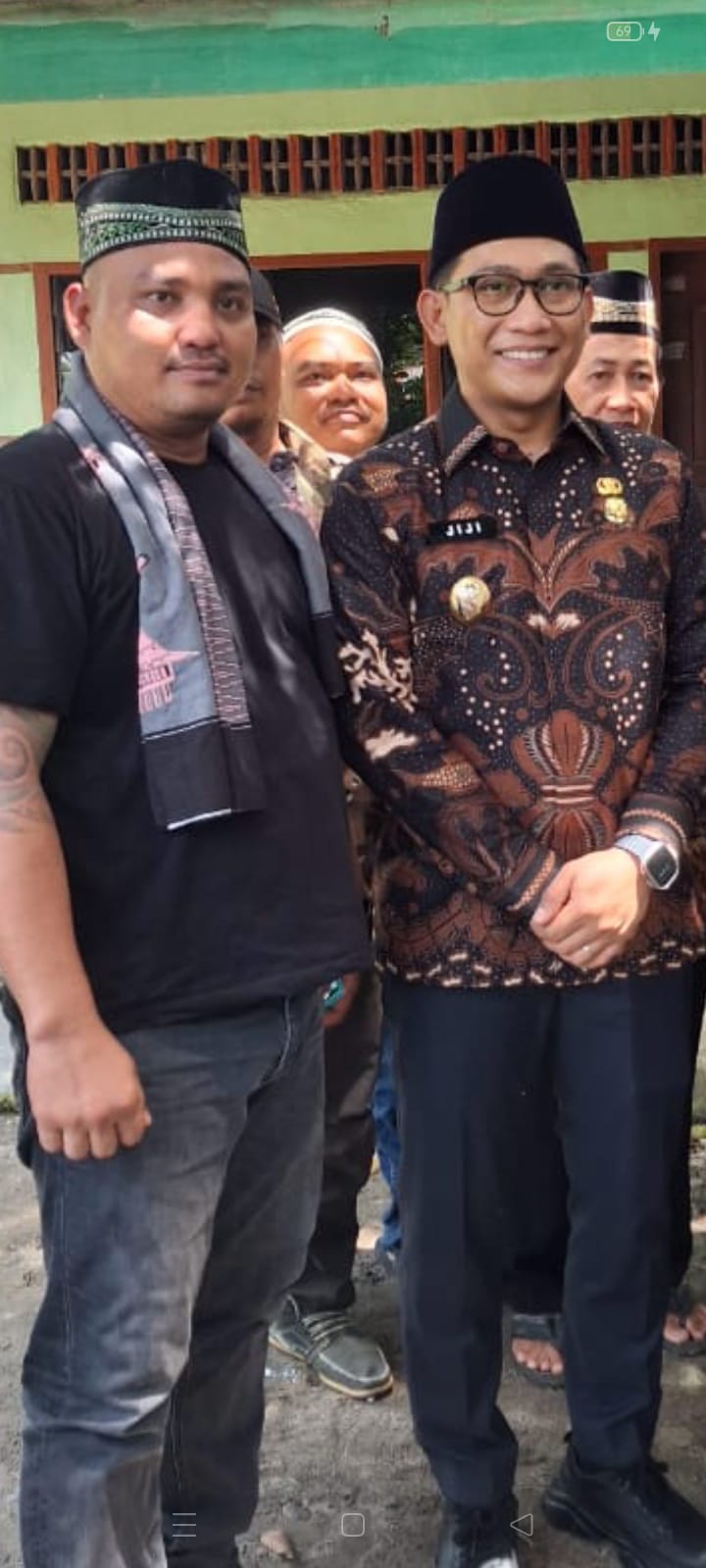 Ketua DPC Satgas Grib Jaya Langkat Melayat ke Rumah Duka Ketua DPD AMPI Kota Binjai