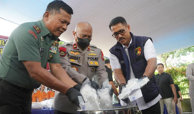 Polda Riau Musnahkan Narkoba Senilai Rp133 M, Rencana Diedarkan ke Medan