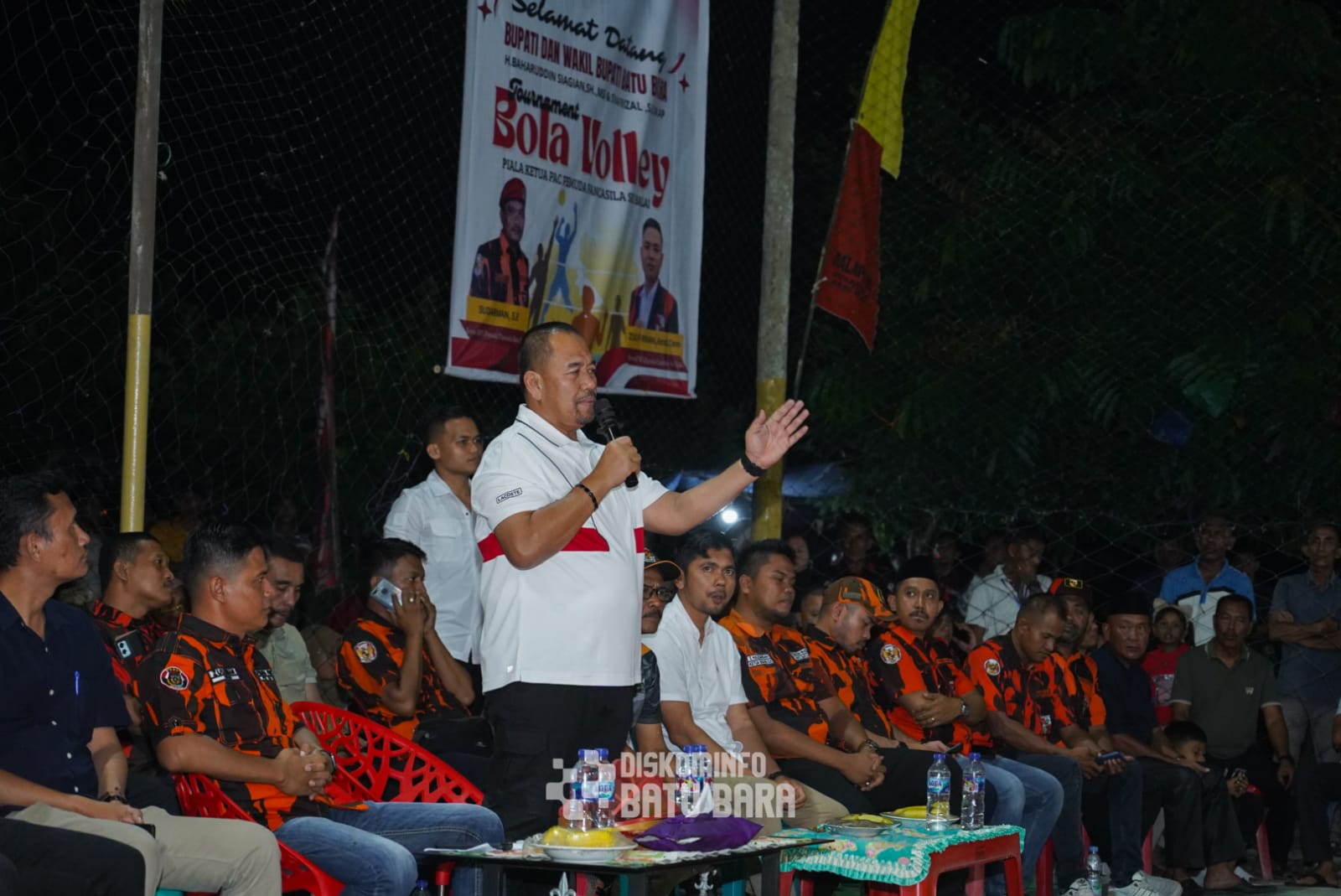 Bupati Batu Bara Buka Tournament Bola Volly Piala Ketua PP Sei Balai