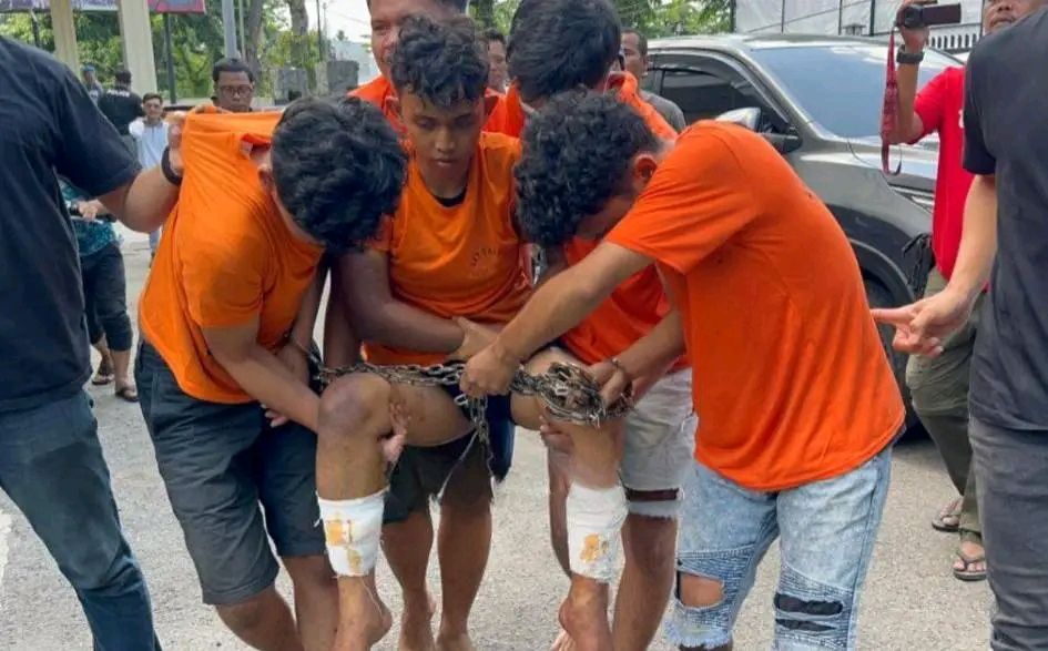Komplotan Begal di Medan Diringkus, 5 Ditangkap, 1 Kedua Kakinya Ditembak
