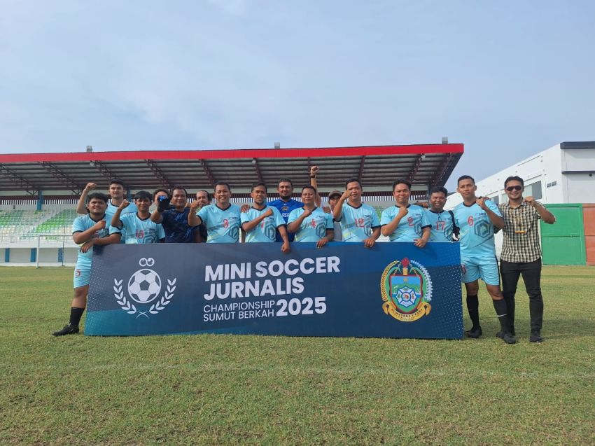 Menang Lawan IJTI FC, Wartawan Presisi Polres Asahan FC Pastikan Masuk 8 Besar