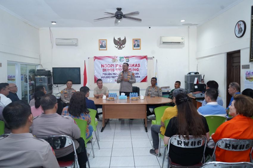 Wakapolres Metro Jakarta Utara Serap Aspirasi Warga Lewat Ngopi Kamtibmas di Pluit