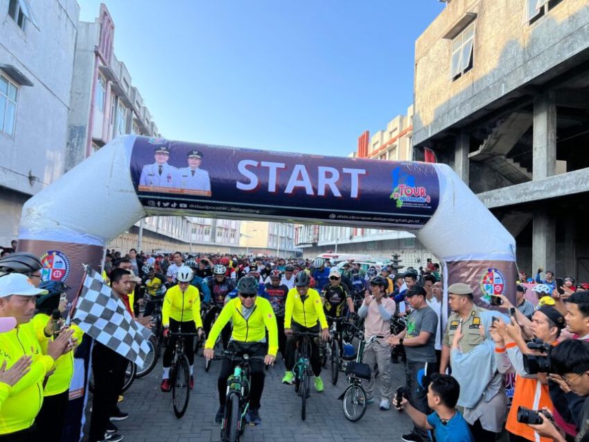 Polresta DS Ikuti dan Amankan Kegiatan Tour De Deli Serdang 2025