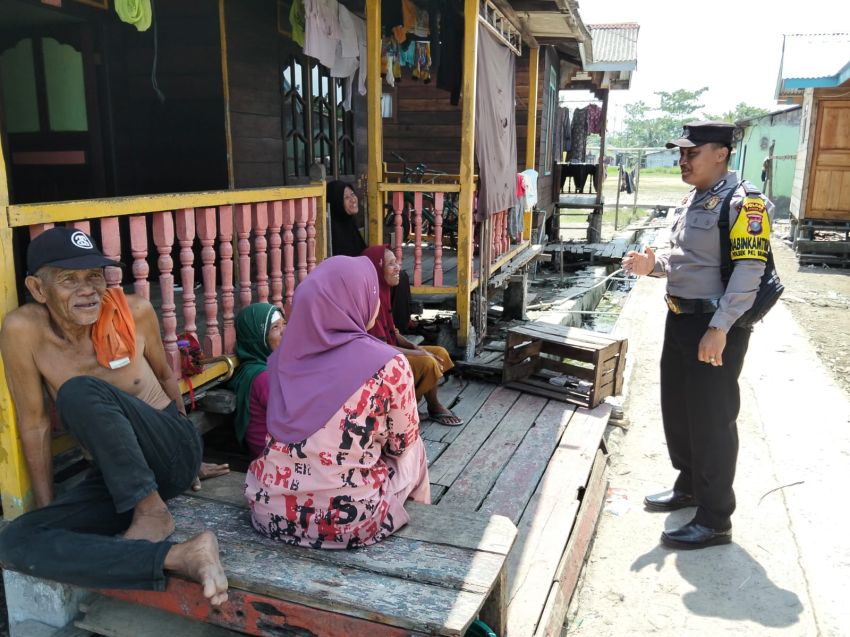 Polres Langkat : Desa Perlis Ajak Nelayan Jaga Laut dan Lingkungan Sosial