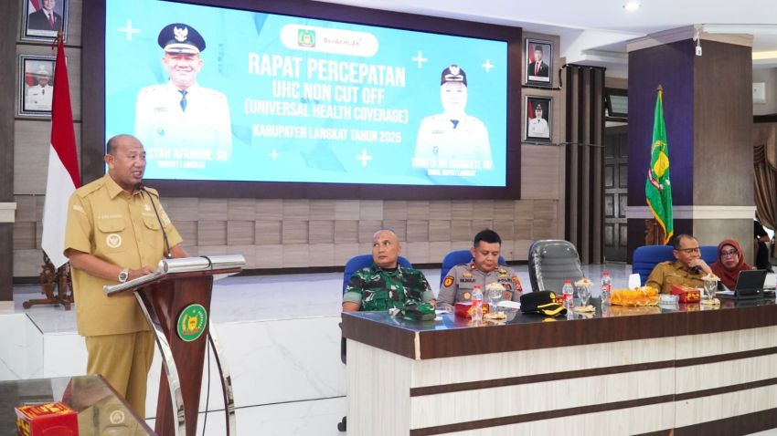 Bupati Langkat Syah Afandin Pacu Percepatan UHC Non Cut Off, melalui keanggotaan JKN