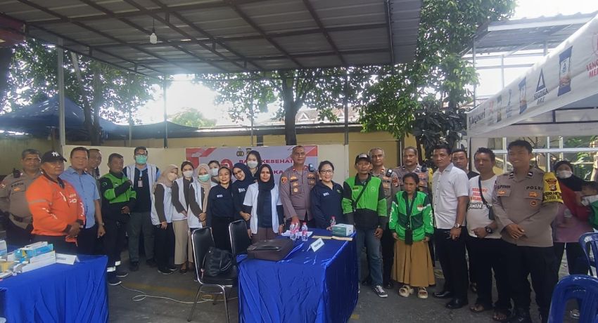 Pemeriksaan Kesehatan Gratis Meriahkan Hari Bhayangkara ke-79 di Polsek Koja