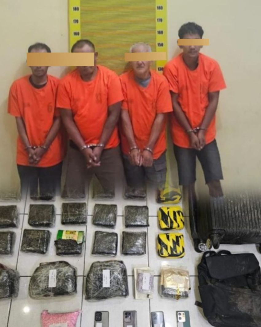 Polda Sumut Tangkap 4  Orang Kurir Narkoba