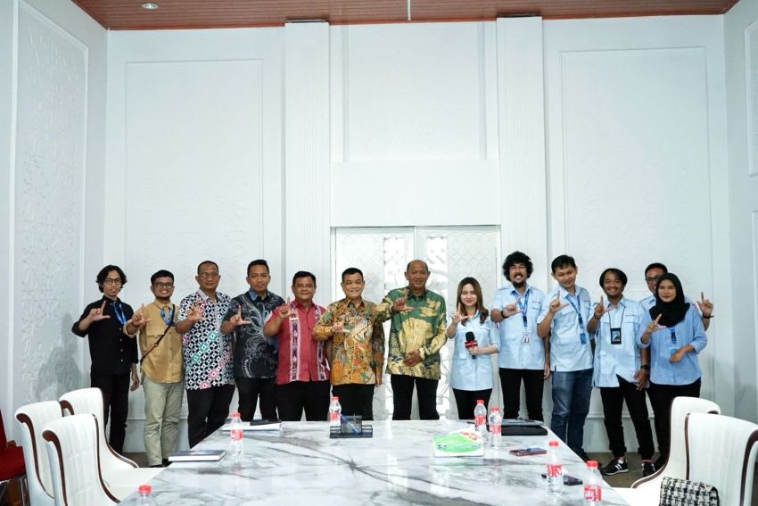 Bupati Langkat Syah Afandin Sambut Garuda TV, Perkuat Sinergi Informasi Pembangunan
