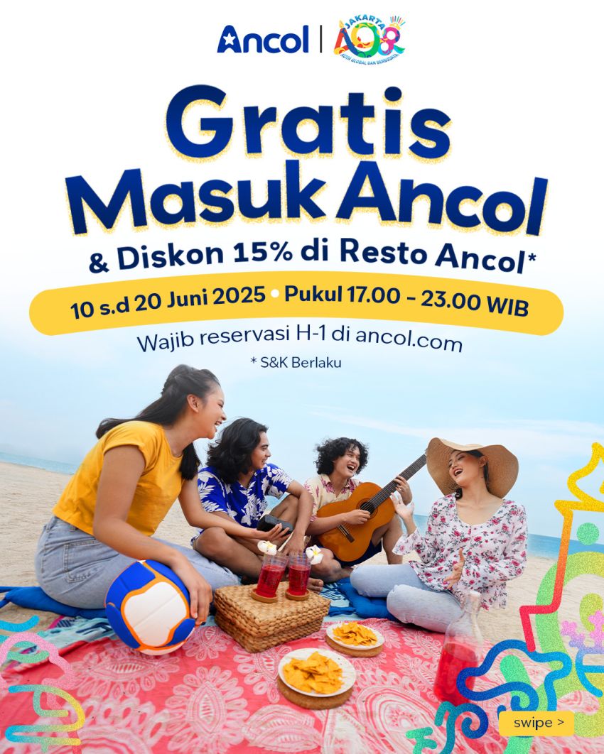 Ancol Gratiskan Tiket Masuk untuk Warga, Rayakan HUT Jakarta ke-498