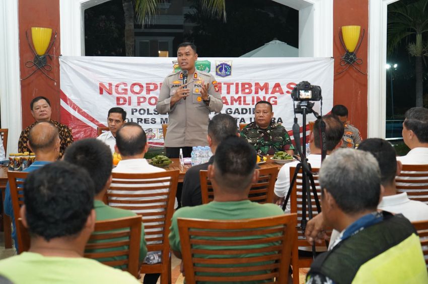 Ngopi Kamtibmas, Wakapolres Metro Jakut Serap Aspirasi Warga Royal Gading Mansion