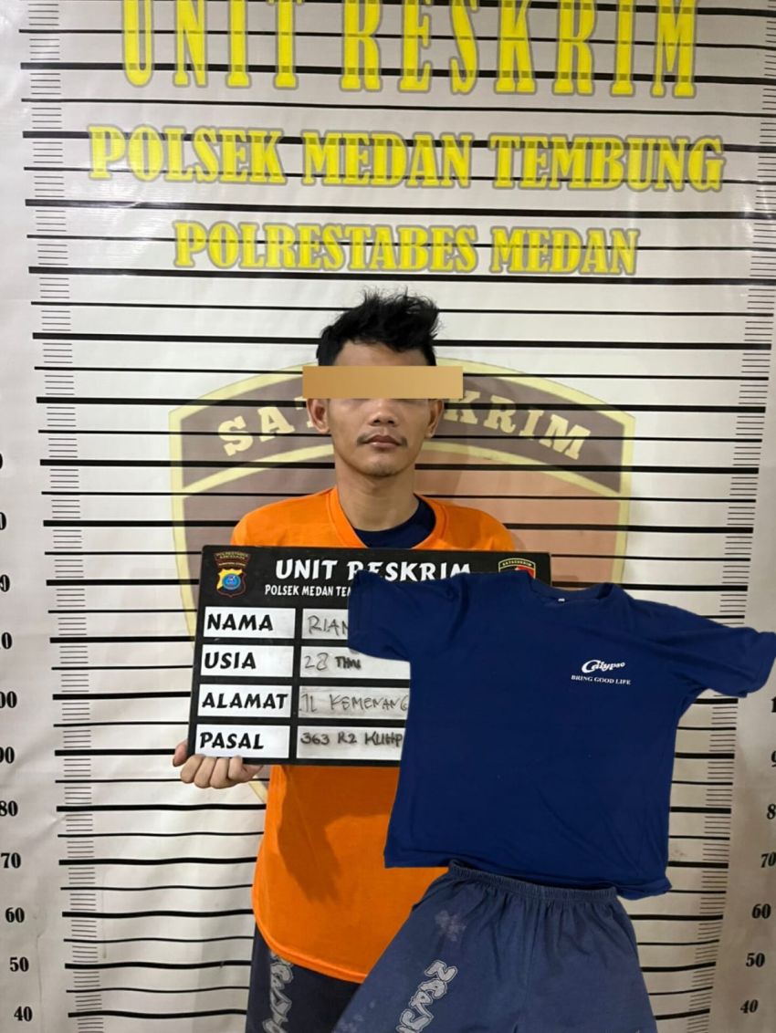 Pelaku Pencurian 2 Unit Sepeda Motor Nyangkut di Polsek Medan Tembung