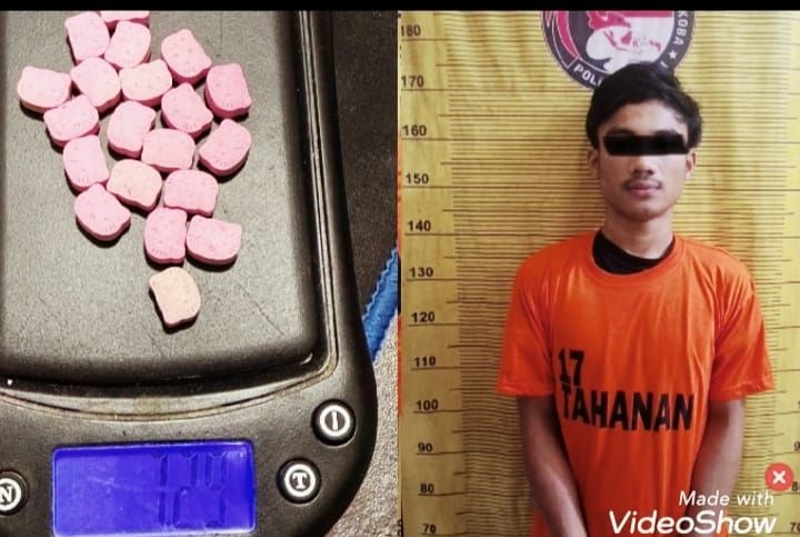 Edarkan 20 Butir Pil Geleng-gelang, Anak Medan Denai Nyangkut di Polres Binjai