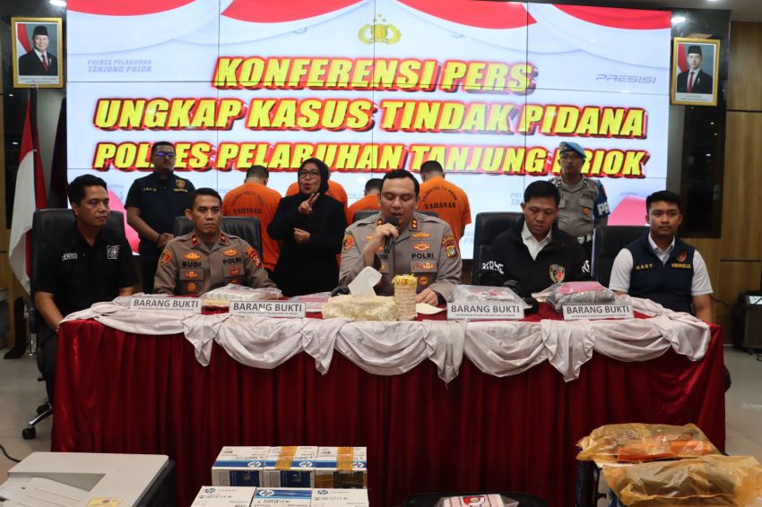Polres Pelabuhan Tanjung Priok Bongkar Sindikat Pemalsu Materai, Kerugian Negara Capai Rp1,17 Miliar