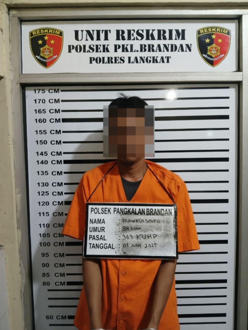 Bawa Kabur Sepeda Motor, Pria Asal Pangkalan Brandan Diciduk
