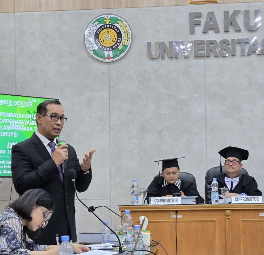 Kajari Binjai Jufri Kini Bergelar Doktor Ilmu Hukum
