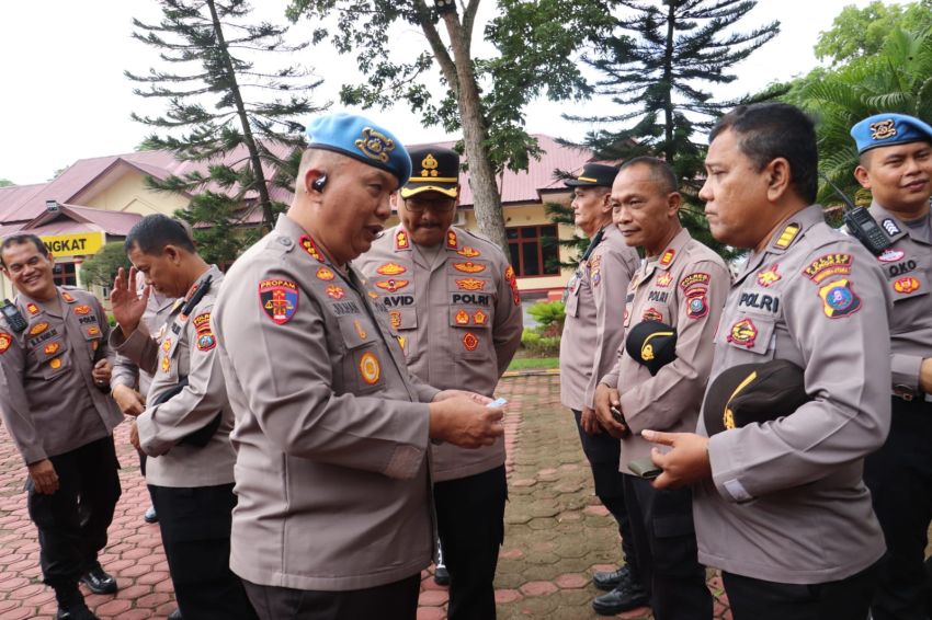 Provos Polda Sumut Lakukan Gaktibplin di Polres Langkat