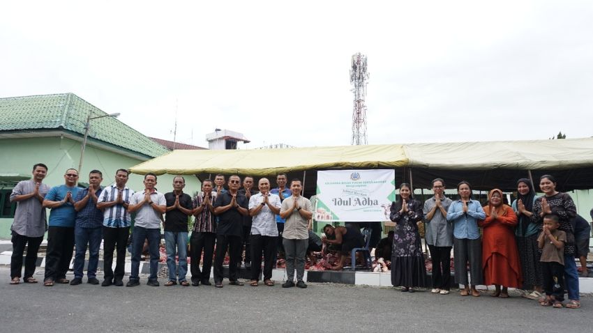 Kodim 0203/Langkat Sembelih 11 Hewan Kurban di Hari Raya Idul Adha 1446 Hijriyah