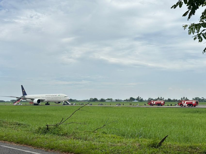 Pesawat Saudi Airlines Rute Jeddah–Cengkareng Mendarat Darurat di Kualanamu, Terdeteksi Sinyal Pembajakan Radio
