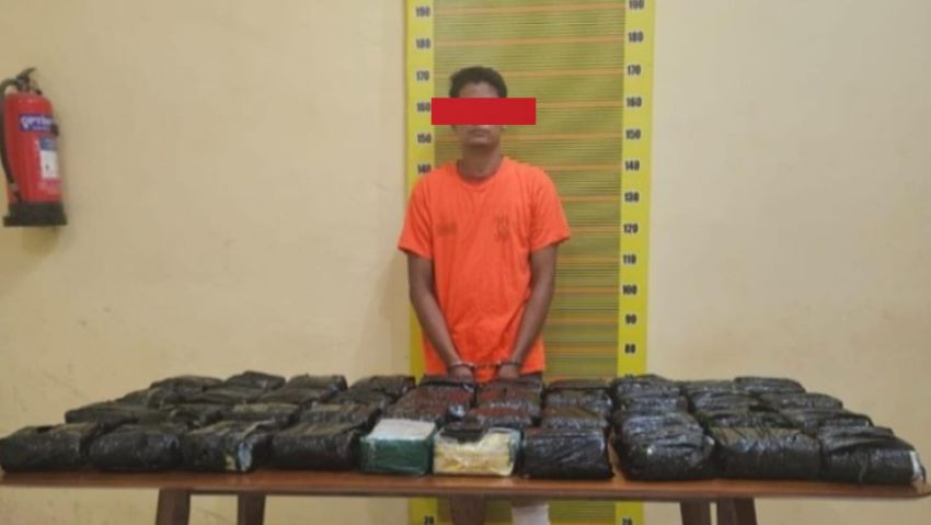 Kurir Narkoba Jaringan Antarprovinsi Ditangkap, Janji Dapat Rp100 Juta Lenyap, 40 Kg Sabu Dista