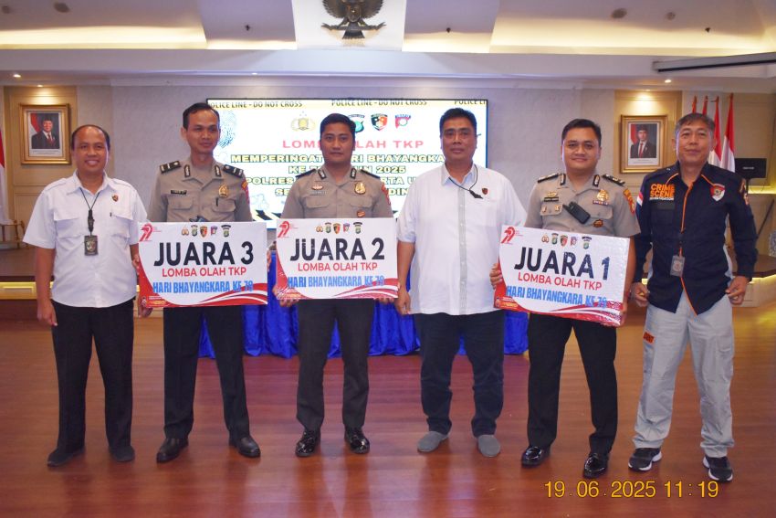 Tim Identifikasi Polsek Cilincing Juara Lomba Olah TKP AntarPolsek Polres Metro Jakarta Utara