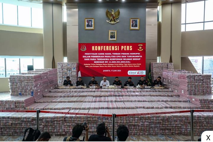 Ngeri! Kejagung Sita Uang Rp11,8 T dari Kasus Korupsi CPO, Begini Penampakannya...