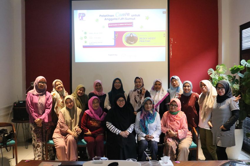 FJPI Sumut Gelar Workshop Canva, Dorong Peningkatan Kapasitas Anggota