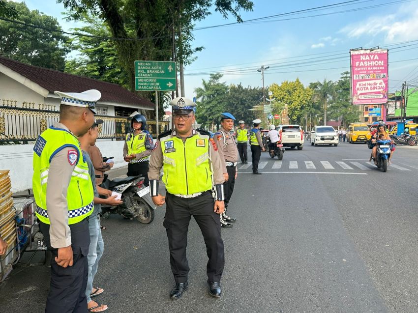 Sebelas Hari Operasi Patuh Toba 2025, Polres Binjai Tindak 517  Pelanggaran
