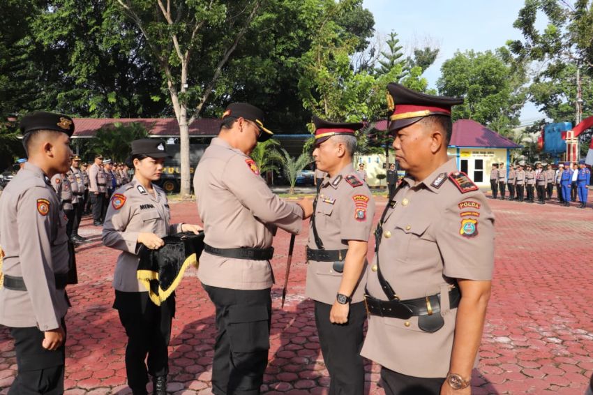 Kapolres Langkat Pimpin Sertijab Kapolsek Hinai dan Kasi Humas
