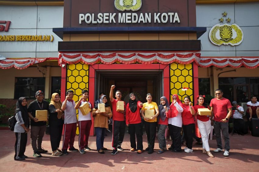 Memeriahkan HUT RI ke-80, Polsek Medan Kota Gelar Berbagai Perlombaan