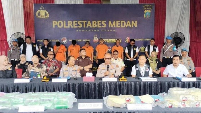 Kejar-kejaran di Lintas Sumatera, Polrestabes Medan Sita 30 Kg Sabu dan 20.000 Ekstasi dari Dua Kurir Narkoba