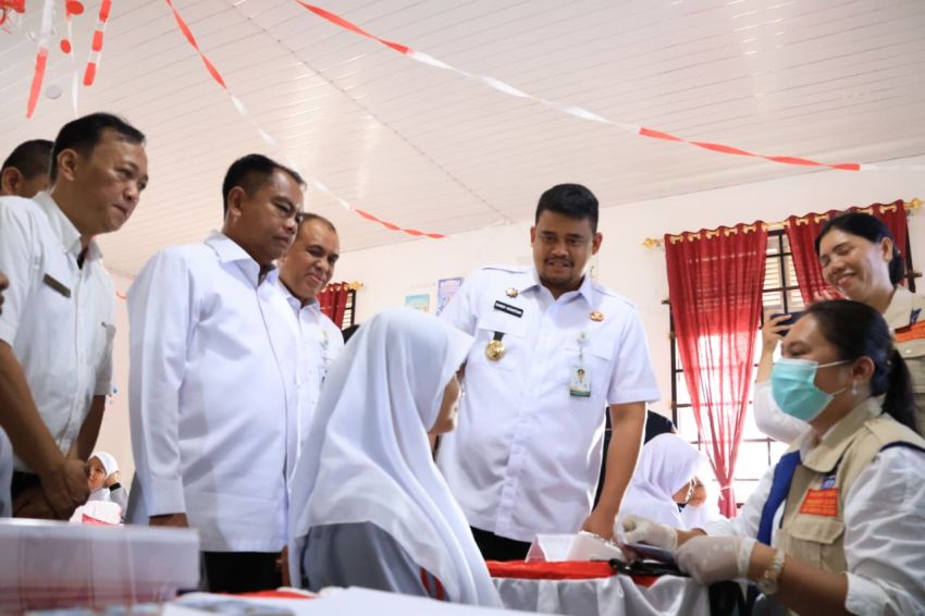Bupati Sergai Dampingi Gubsu, Luncurkan Program CKG untuk Anak Sekolah