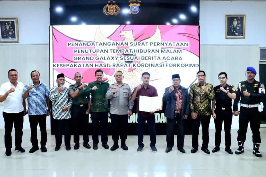 Pemkab Sergai-Forkopimda Tegas Tutup Tempat Hiburan Malam Grand Galaxy