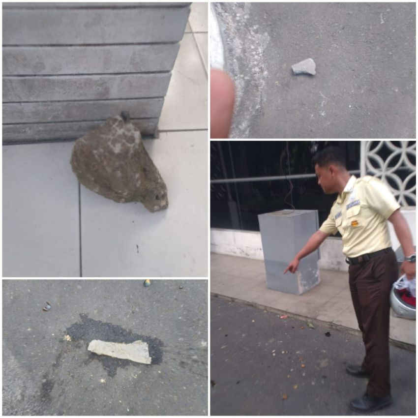 Massa Lempari Gedung DPRD SU dengan Batu dan Bom Molotov