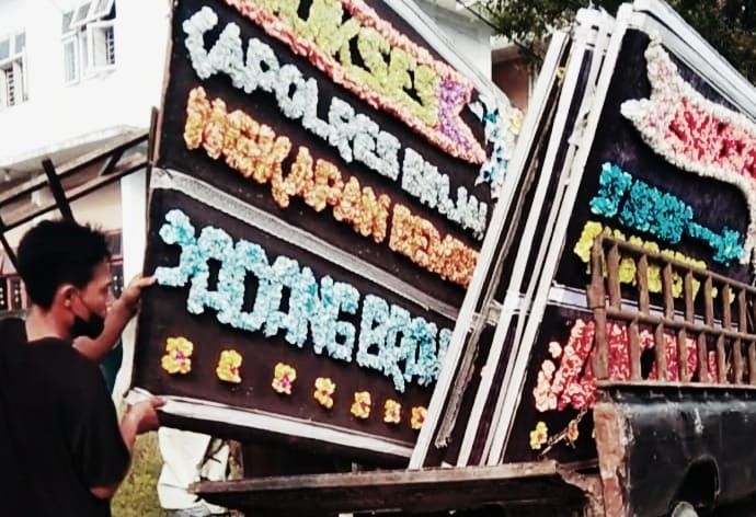 Pengusaha Minta Polres Binjai Usut Kasus Pencurian Papan Bunga