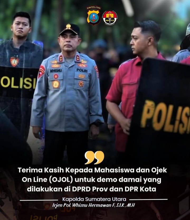 Celoteh Aksi Damai Ojol di DPRD Sumut: Polisi Humanis, DPRD Dinilai Abai Aspirasi Rakyat