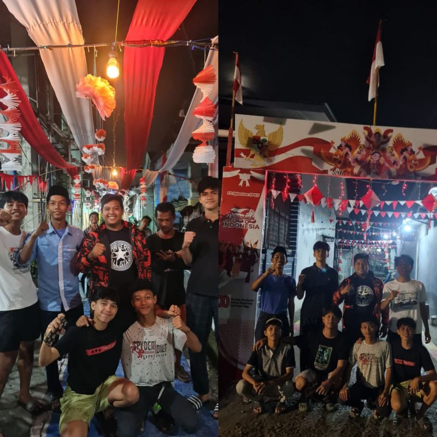 Kolaborasi Pemuda Pancasila dan Pemuda Remaja Masjid Bangkitkan Semangat Kemerdekaan di Perumnas Mandala