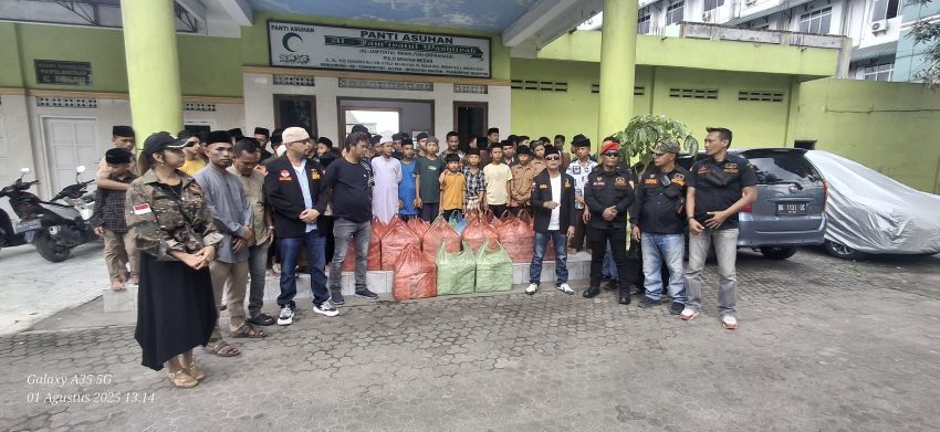 Aksi Jumat Berkah GRIB Jaya Kota Medan, Sebar 500 Kotak Nasi ke Tiga Panti Asuhan