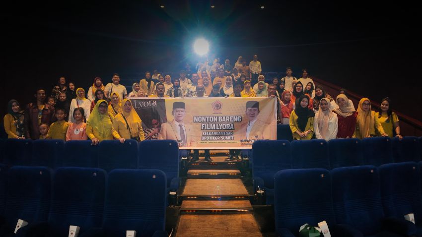 "DPR" Boyong Massa MKGR Sumut Nonton True Story Meutya Hafid, "Jatuh Bangun" Demi Punya Anak