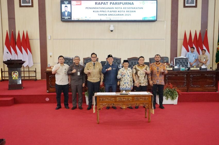 Wali Kota Medan Tandatangani Nota Kesepakatan KUA dan PPAS Rancangan PAPBD TA 2025