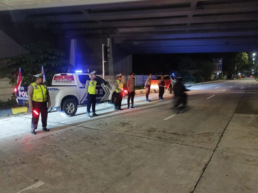 Polres Langkat Gencarkan Patroli Blue Light Jaga Situasi Kondusif