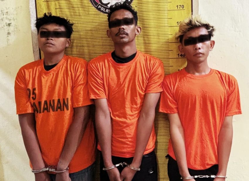 Tiga Pemuda Ditangkap Polres Binjai saat Edarkan Narkoba