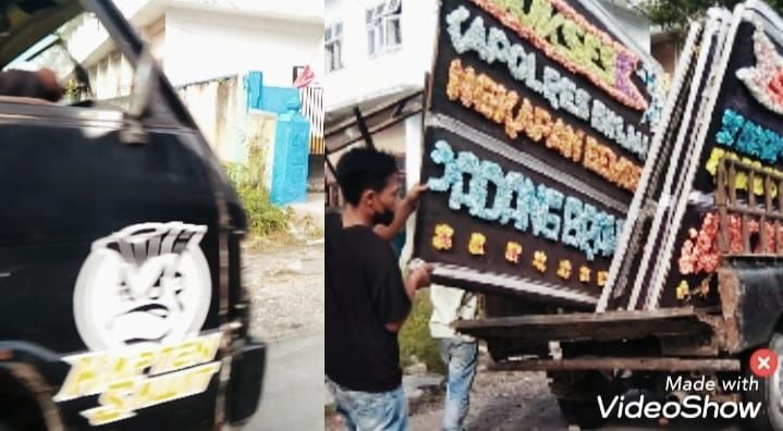Ngeri !!! Karangan Bunga pun Disikat Maling