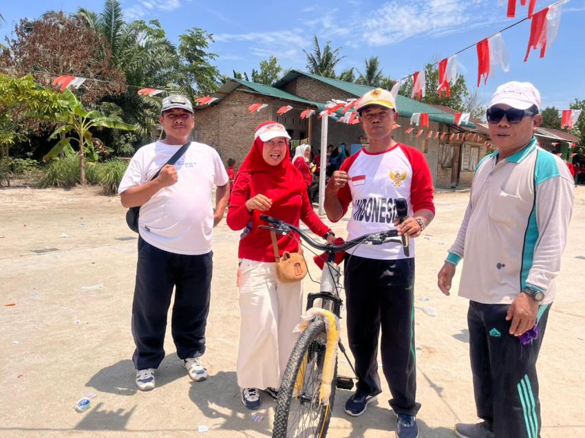 Meriah! Pemdes Pagar Merbau 2 Gelar Jalan Santai HUT ke-80 RI