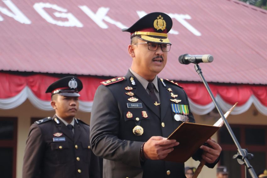 Upacara HUT ke-80 RI, Pesan Kapolres Langkat: Jaga Persatuan dan Keamanan Bangsa